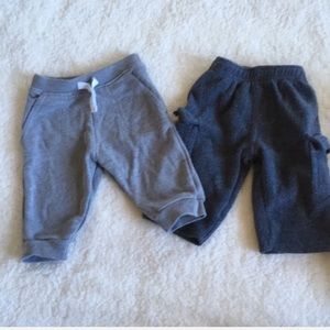 Garanimals Boys Sweatpants Size 0-3 Months 2 Pairs